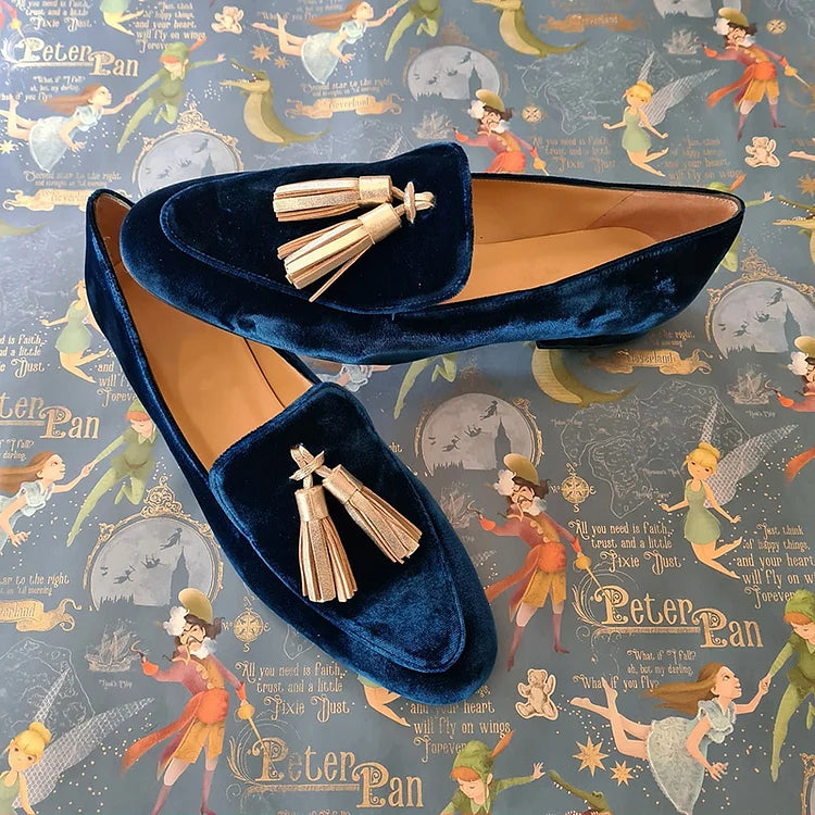 Geneviève – Midnight Tassel Loafers