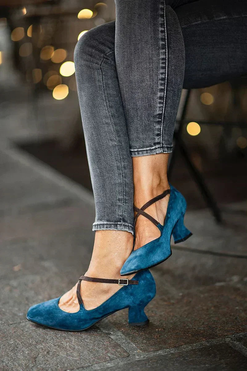 Karen – Cross Strap Heels
